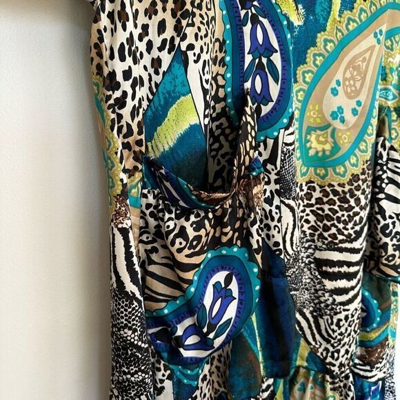 Skullz London Women’s Slinky Mixed Animal Print Paisley Avant Garde Lagen Look E - Picture 9 of 13